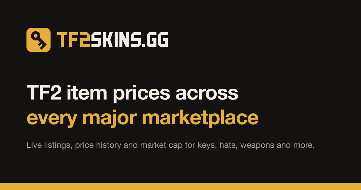 TF2 Item Prices, Market Cap & Deals | TF2Skins.gg
